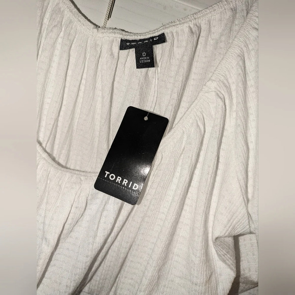 Torrid White Peplum Top - Picture 7 of 11